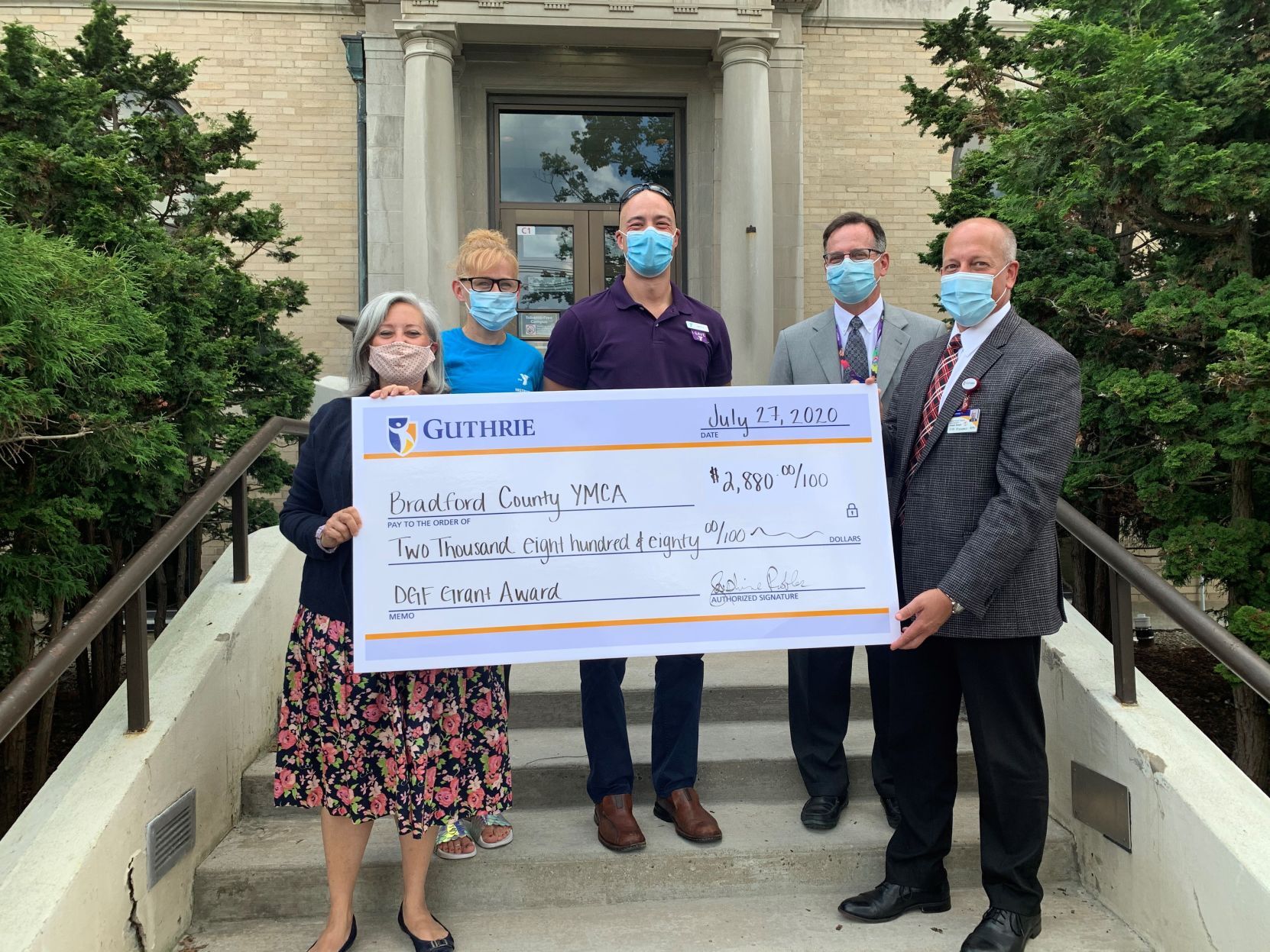 Guthrie awards grant for Bradford County YMCA